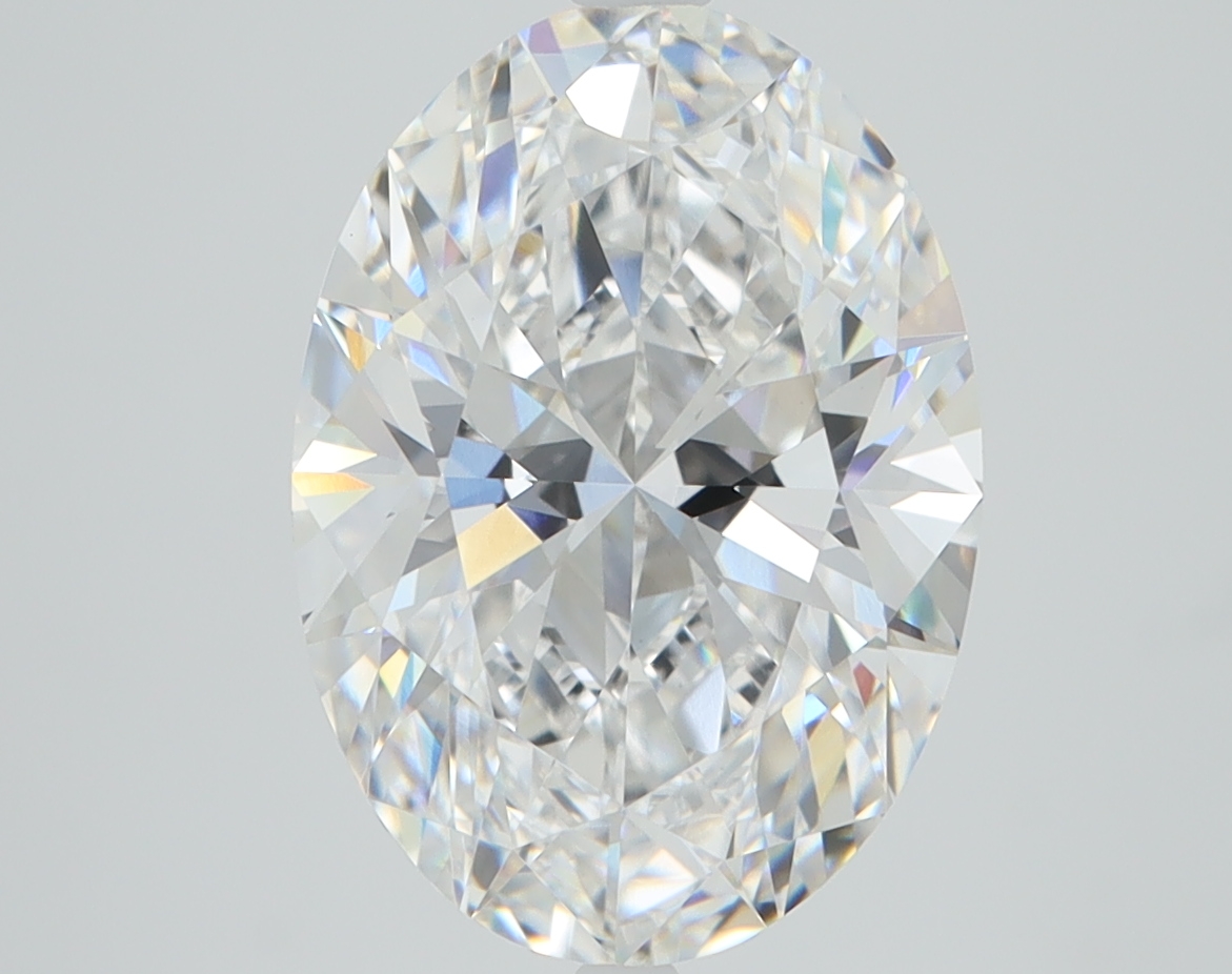 4.1ct Oval Lab-Grown Diamond, D/VVS1, 12.64mm ID