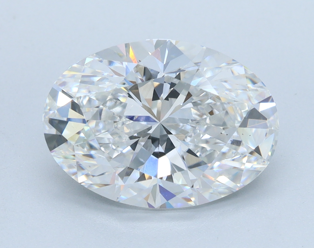 4.18ct Oval Lab-Grown Diamond, E/VS2, 12.37mm ID