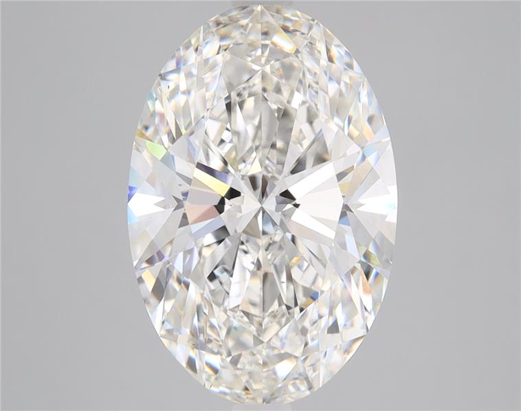 5.08ct oval lab-grown diamond, G color, VS2 clarity, 14.15x9.46x5.93mm measurements