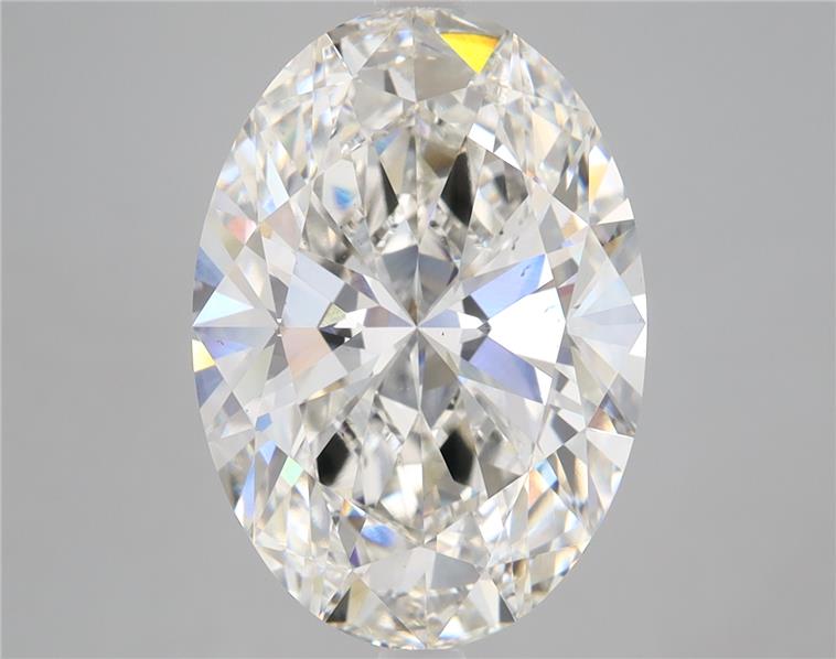 5.65ct oval lab-grown diamond, G/VS2, 14.56mm ID