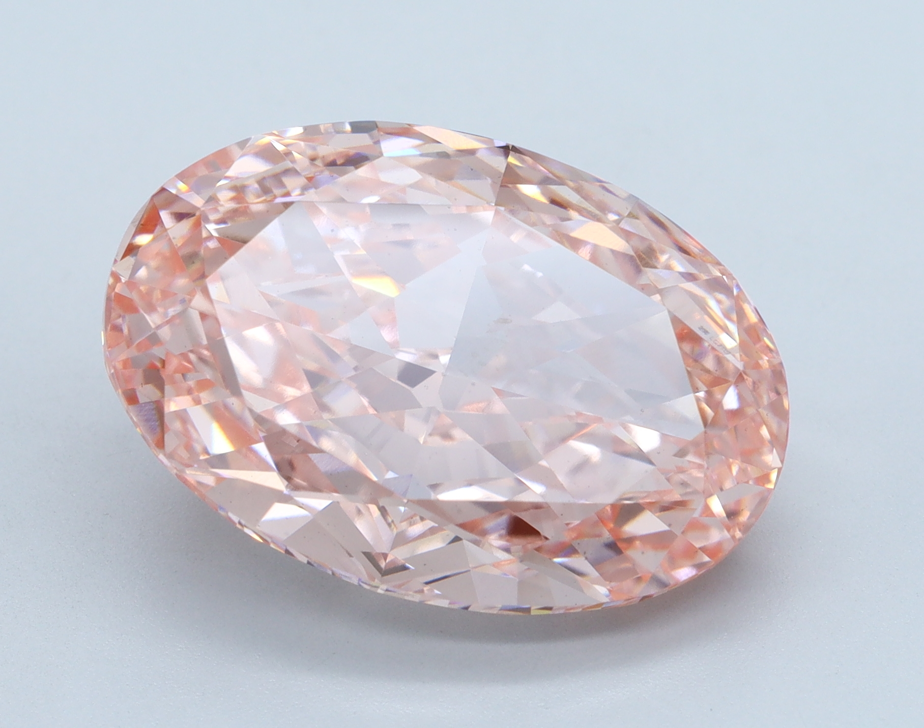 11.53ct Oval PINK/VS1 Lab Diamond, 16.99mm ID