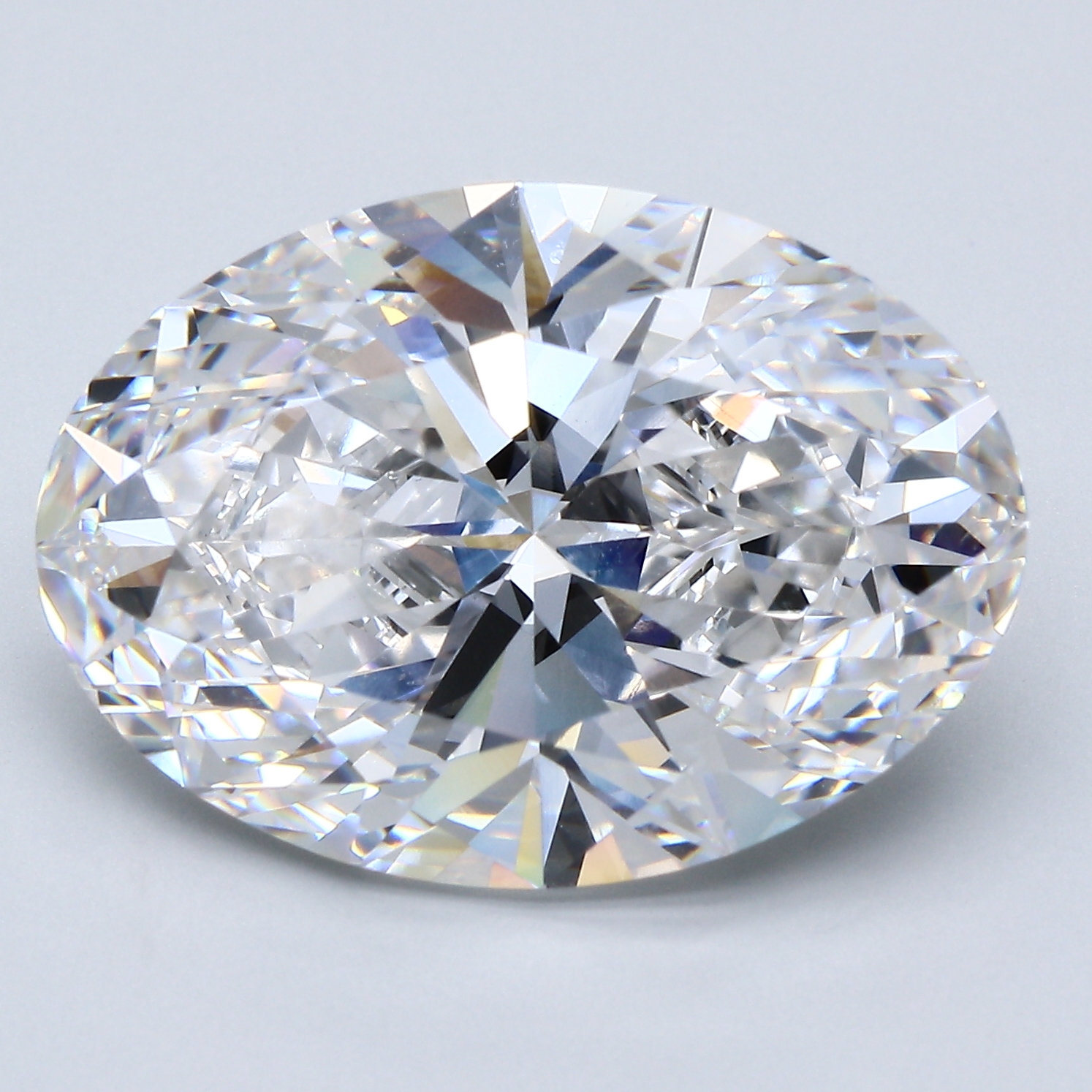 13.19ct oval lab-grown diamond, E/VVS2, 19.01mm ID
