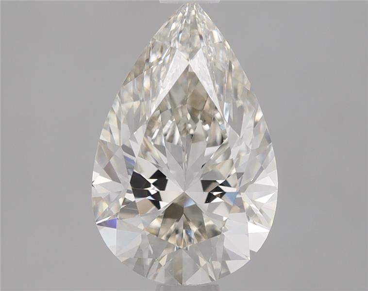 1.25ct Pear Cut Lab-Grown Diamond, H Color, VVS2 Clarity