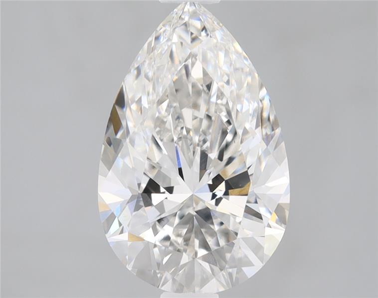 1.56ct lab-grown pear diamond, F/VS1, 10.04mm x 6.47mm x 4.14mm