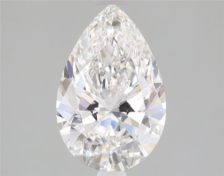 1.57ct Pear Cut Lab-Grown Diamond, F/VVS2, 10.16mm x 6.58mm x 4.01mm