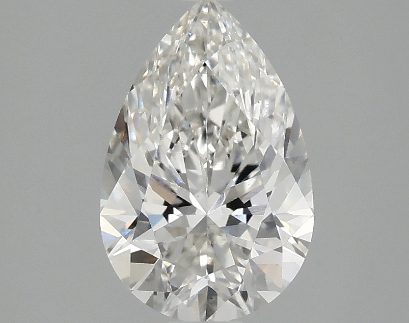 Lab-grown 1.58ct Pear Diamond, F/VS1, 9.98mm ID
