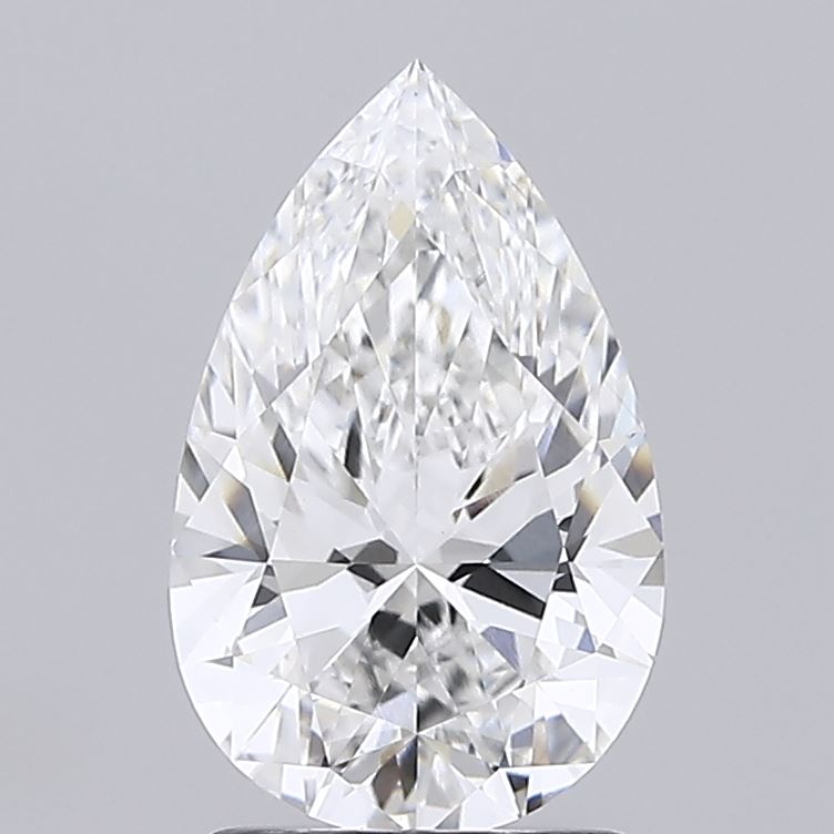 1.71ct Pear Lab Diamond E/VS1 Color Clarity Certified