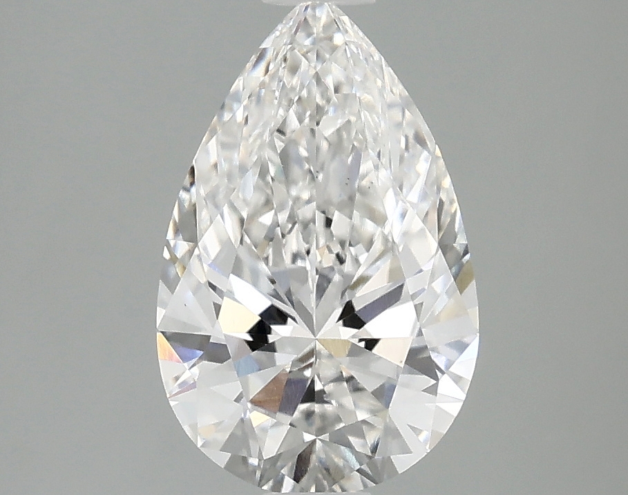 1.73ct pear cut lab-grown diamond, E color, VS2 clarity, 10.74mm ID