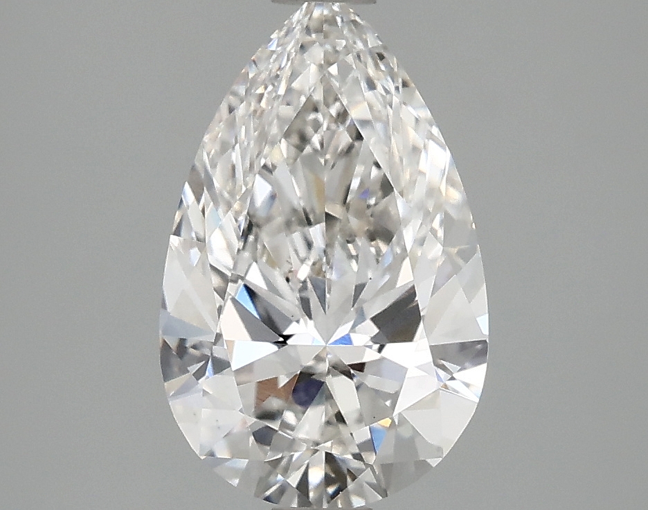 1.86ct lab-grown pear diamond, F/VS1, 11.06mm ID