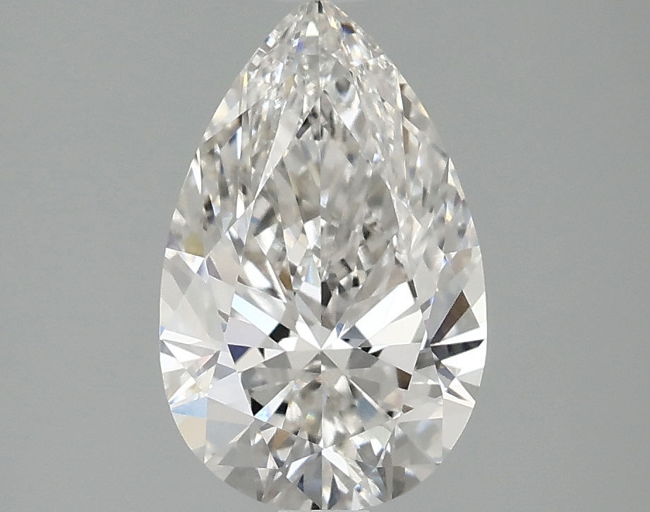Lab-grown 1.91ct pear diamond, F/VVS1, 10.87mm ID