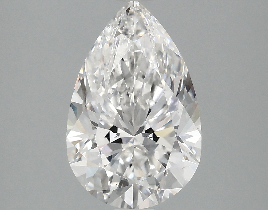 2.14ct Pear Cut Lab-Grown Diamond, F Color, VS1 Clarity, 11.08mm ID