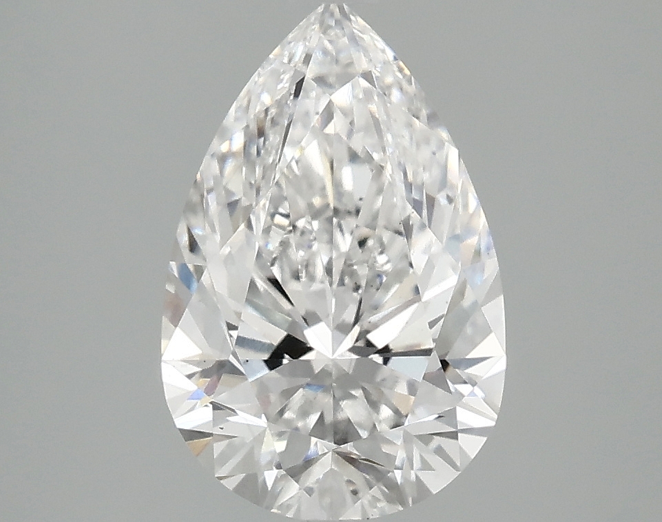 2.4ct Pear-Shaped Lab-Grown Diamond, D/VS2, 11.28mm ID