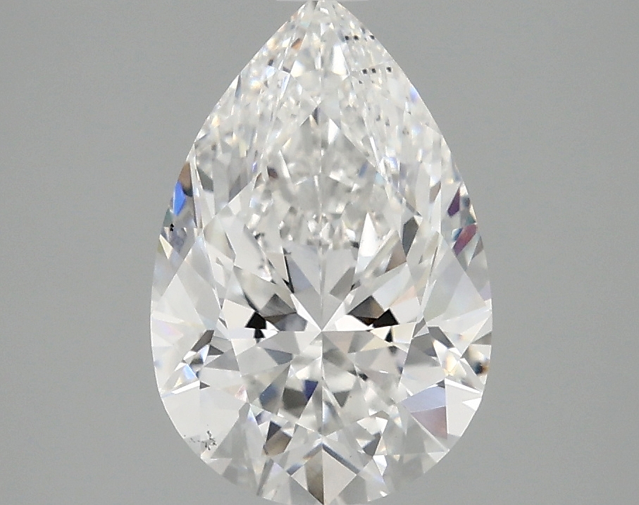 2.42ct Pear Cut Lab Diamond, E Color, VS2 Clarity