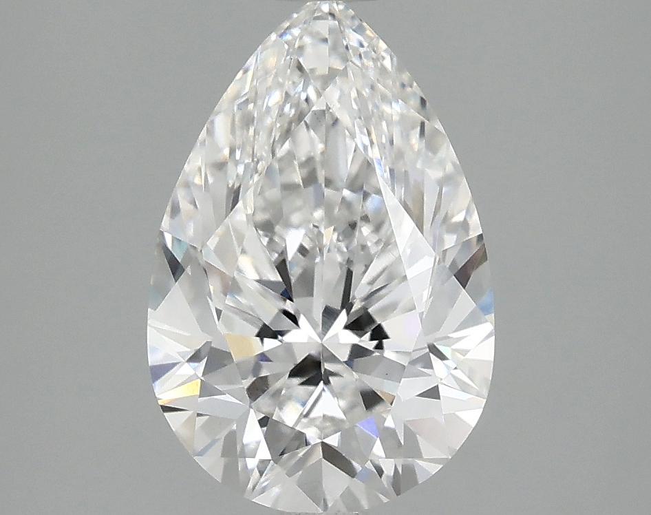 2.44ct Pear Cut Lab Grown Diamond, E Color, VS1 Clarity