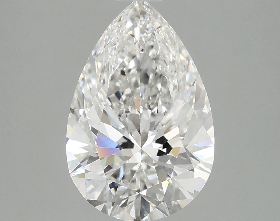 2.44ct Pear Cut Lab Grown Diamond, F Color, VS1 Clarity