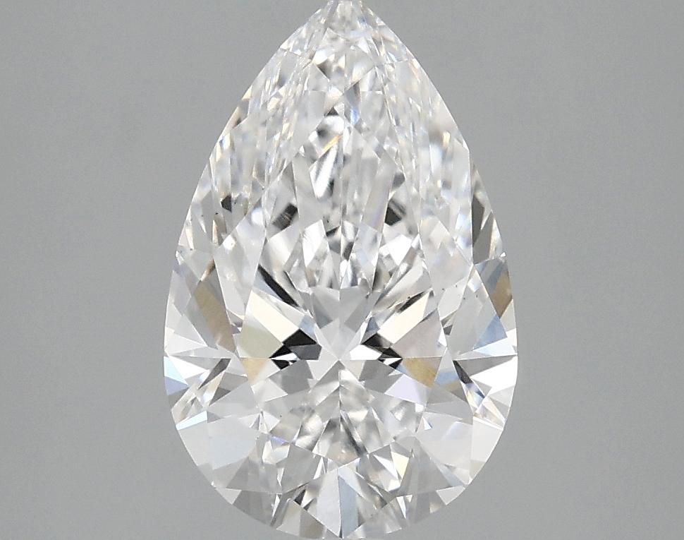 2.45ct Pear Cut Lab-Grown Diamond, D Color, VS1 Clarity
