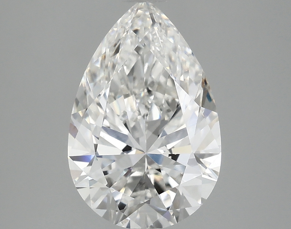 2.9ct Pear Cut Lab-Grown Diamond, F Color, VVS2 Clarity, 12.19mm ID