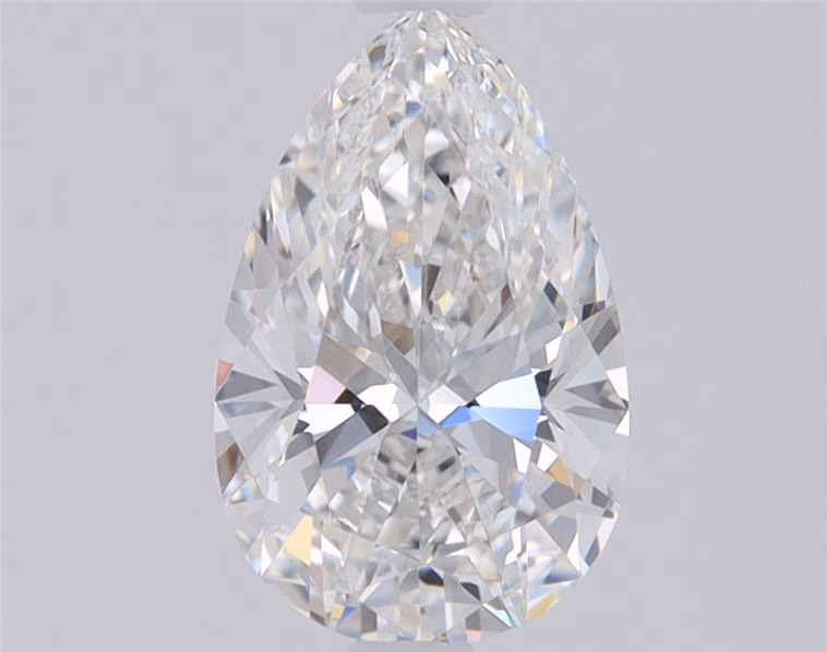3.23ct Pear Cut Lab Diamond, D Color, VVS1 Clarity, 13.15mm ID