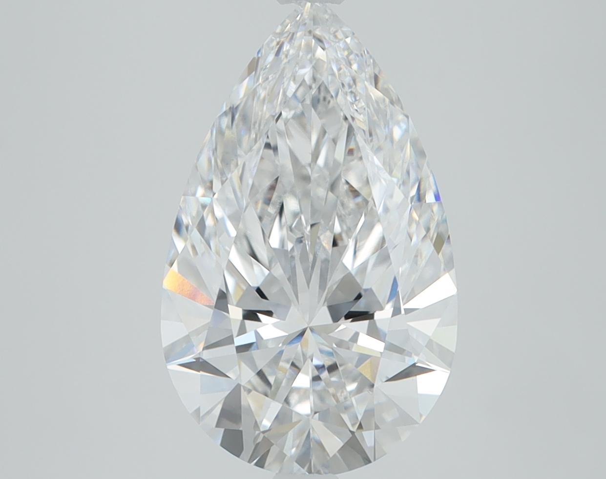 3.33ct Pear Cut Lab-Grown Diamond, 13.61mm x 8.36mm x 5.05mm