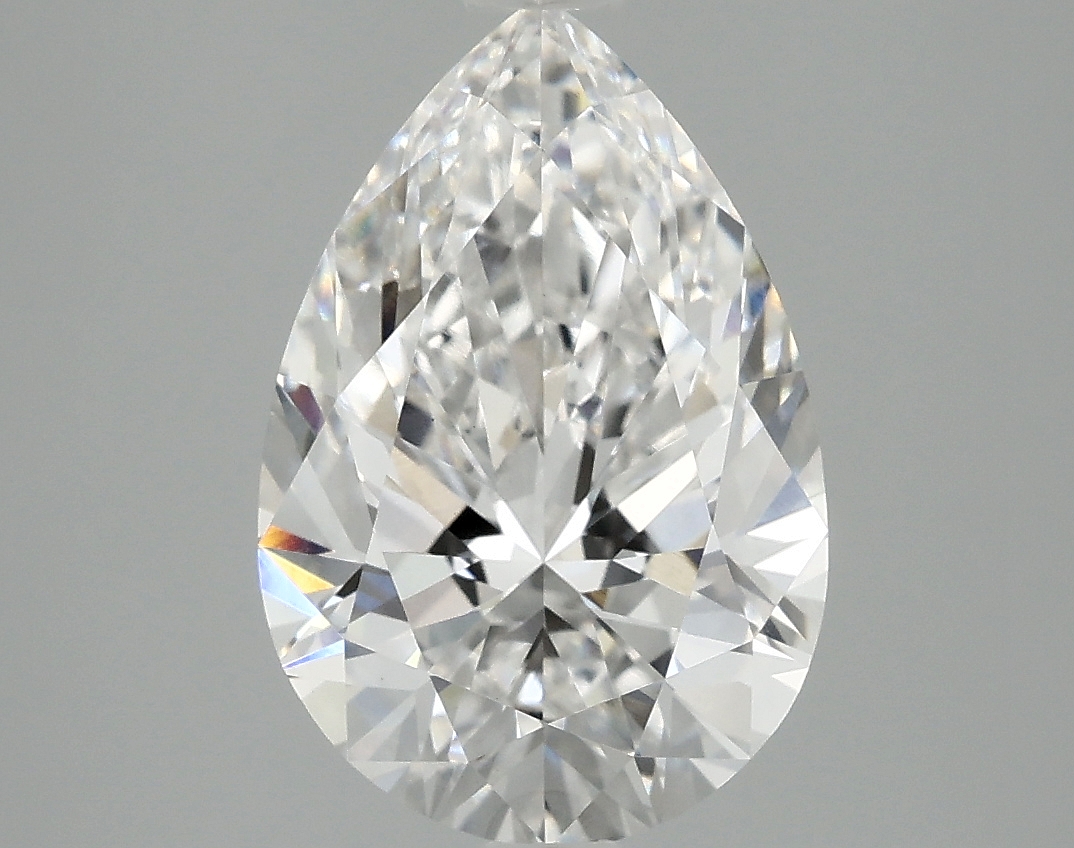 3.42ct Pear Cut Lab-Grown Diamond, E/VS1, 12.69mm ID