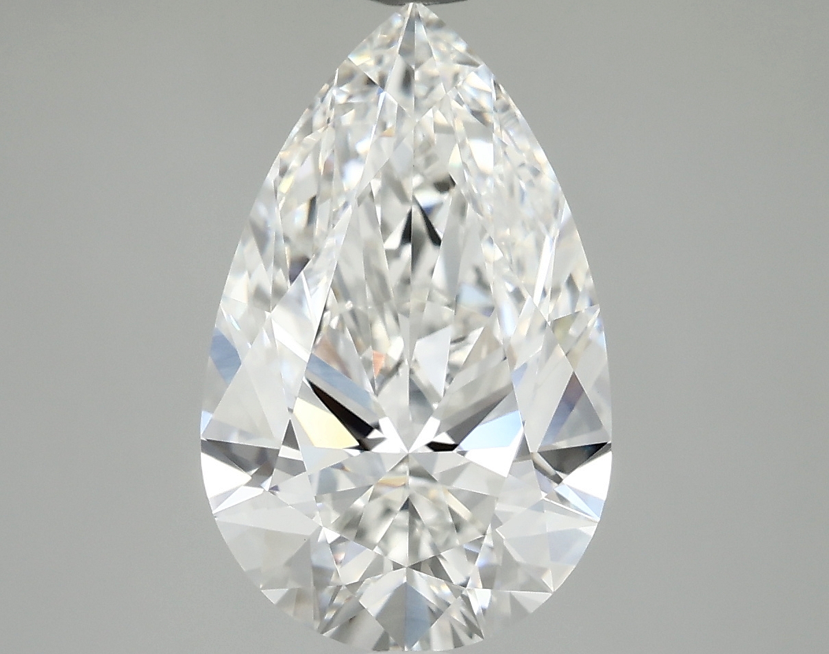 3.43ct Pear Cut Lab-Grown Diamond, F/VVS2, 13.36mm x 8.41mm x 5.21mm