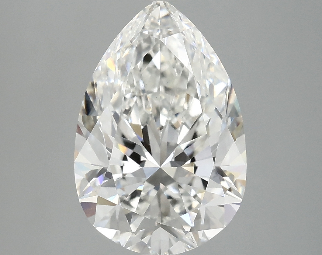 3.45ct Pear Cut Lab-Grown Diamond, F/VS1, 12.52mm ID