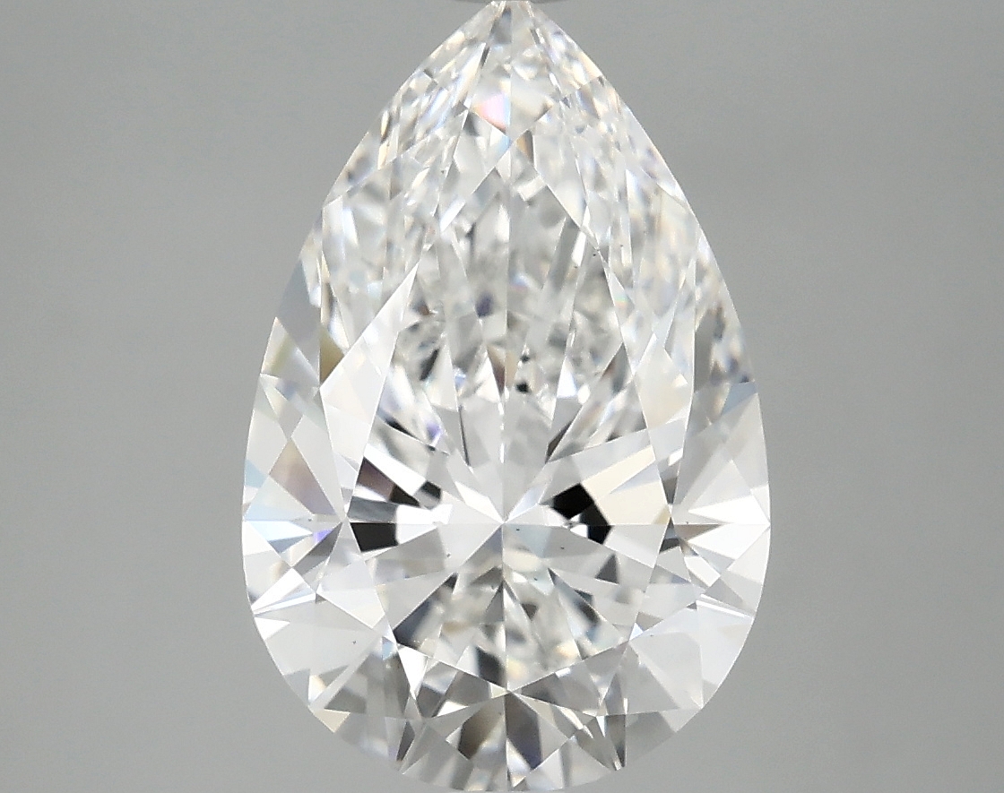 3.59ct Pear Cut Lab-Grown Diamond, E/VS2, 13.28mm ID