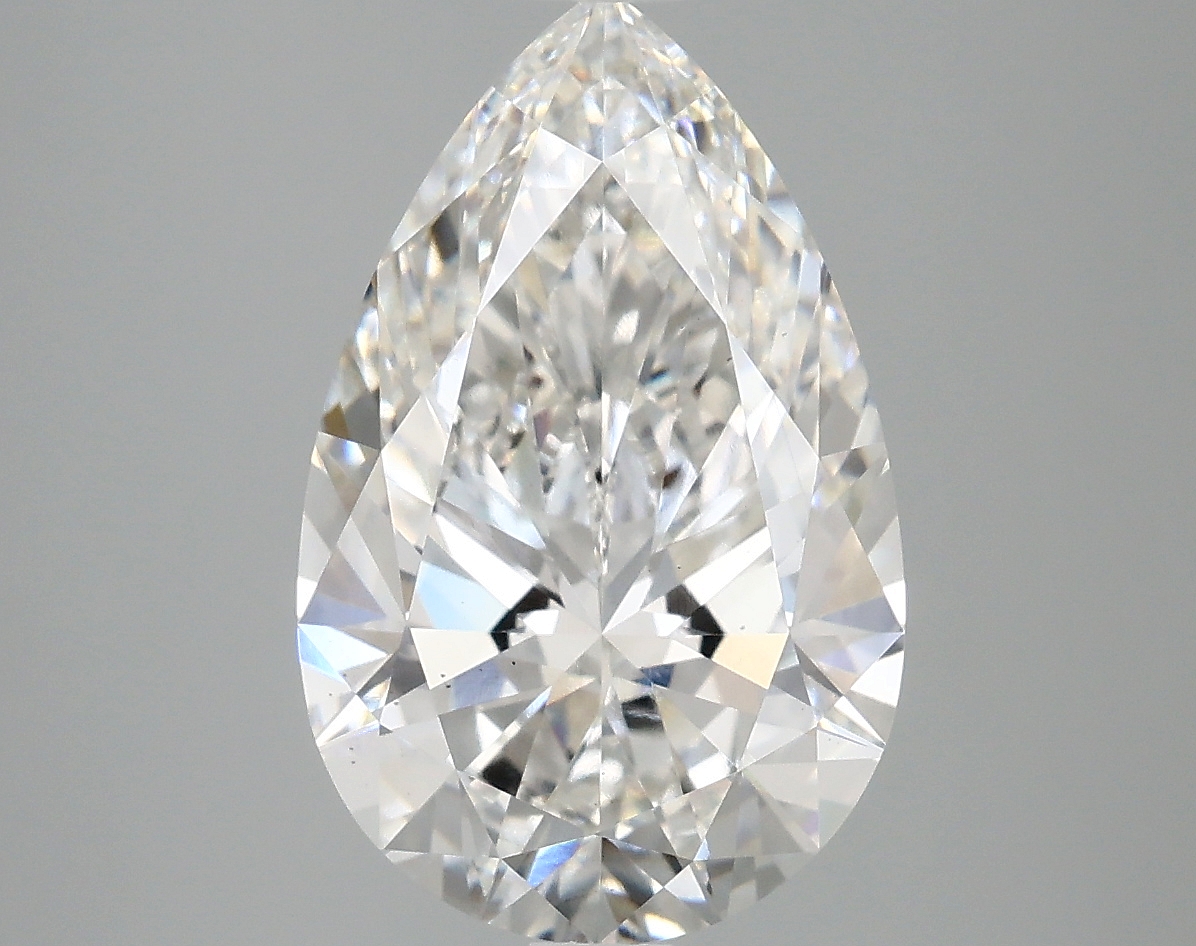 3.74ct Pear Cut Lab-Grown Diamond, F/VS2, 13.77mm ID