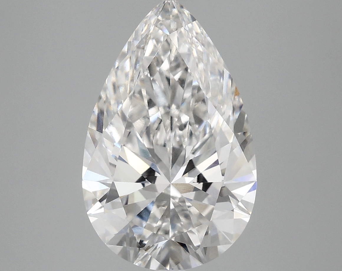 3.76ct Pear Cut Lab Grown Diamond, F/VVS2, 13.88mm ID