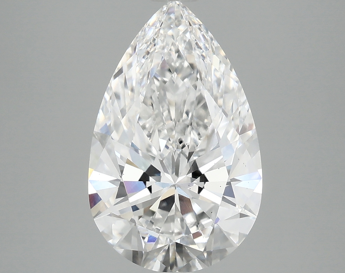 3.81ct Pear Cut Lab-Grown Diamond, D/VS2, 14.09mm ID