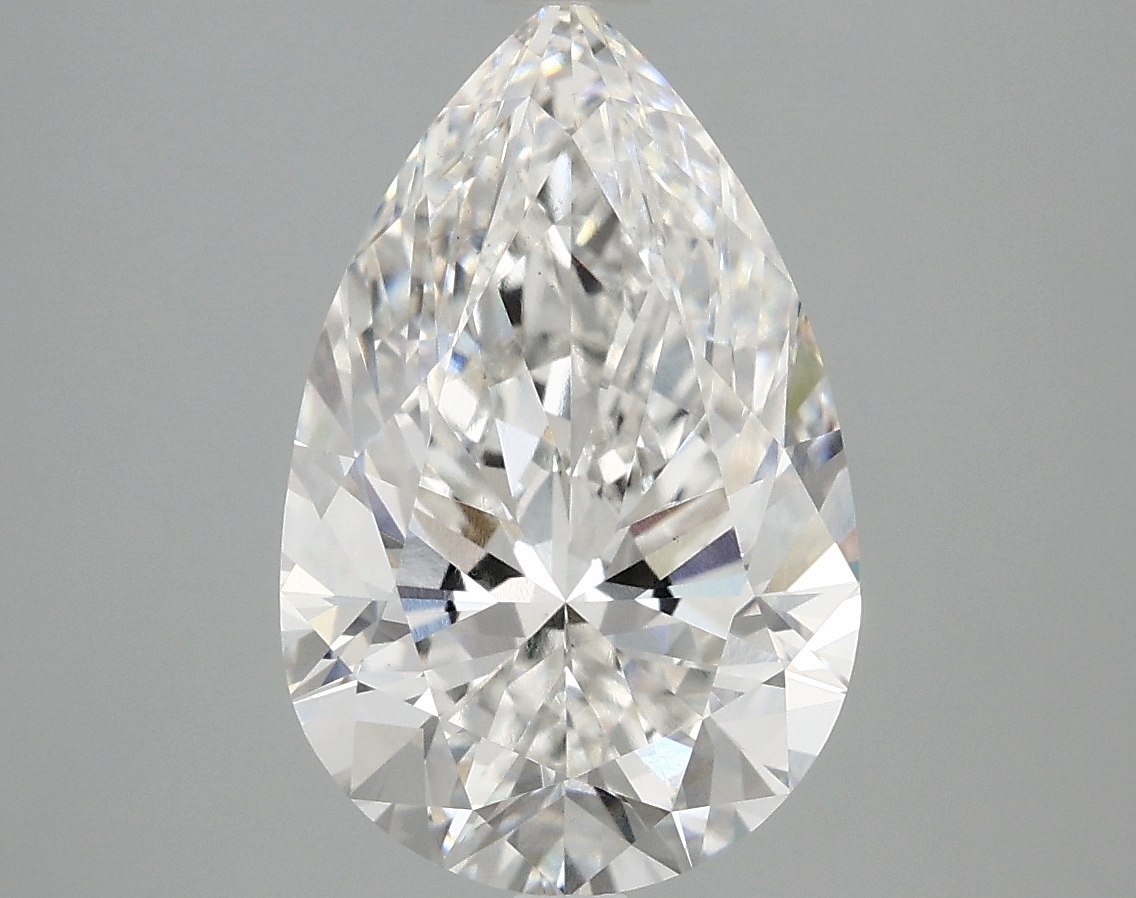 3.83ct Pear Cut Lab-Grown Diamond, F/VS1 Clarity, 13.44mm ID