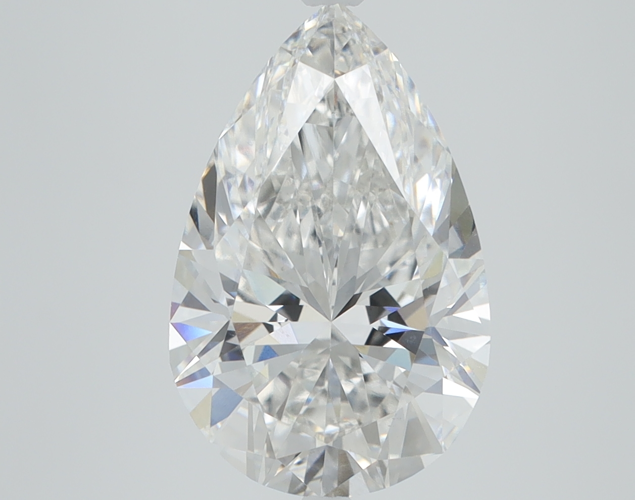 Lab-grown 3.84ct Pear Diamond, F/VS1, 13.63mm ID