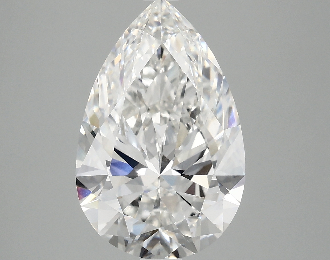 3.9ct Pear Cut Lab-Grown Diamond, F/VS1, 13.91mm x 8.94mm x 5.35mm