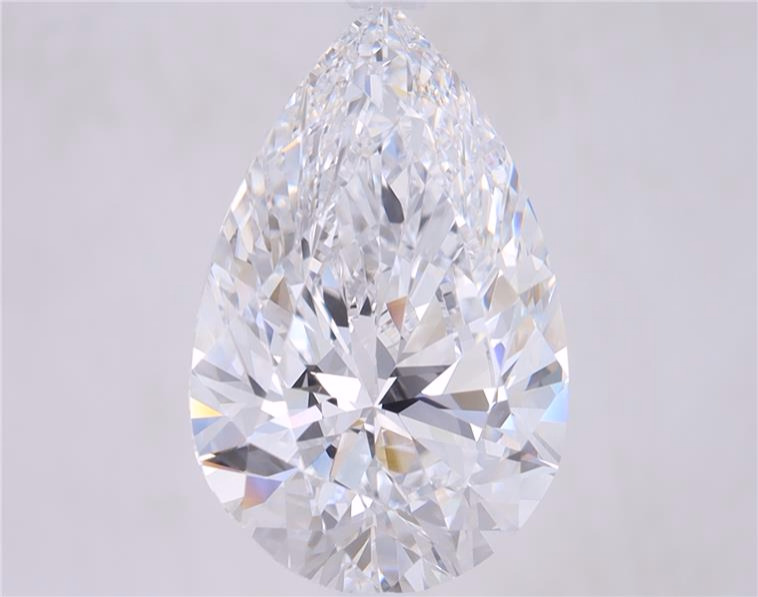 4.01ct Pear Cut Lab-Grown Diamond, F/VVS1, 14.45mm ID