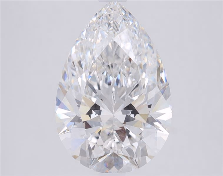 4.03ct Pear Cut Lab-Grown Diamond, D Color, VVS1 Clarity