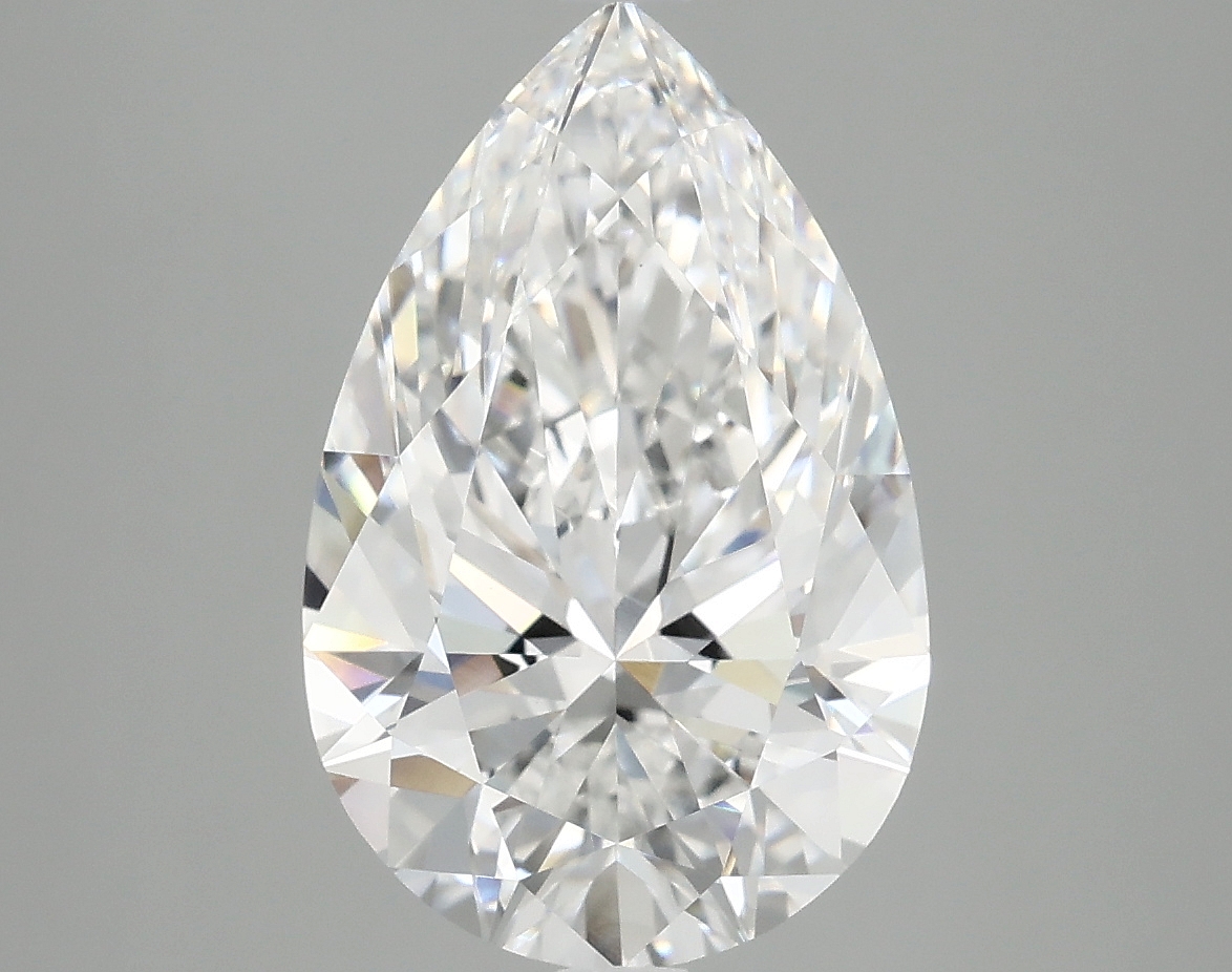 4.07ct Pear Cut Lab-Grown Diamond, D Color, VVS2 Clarity