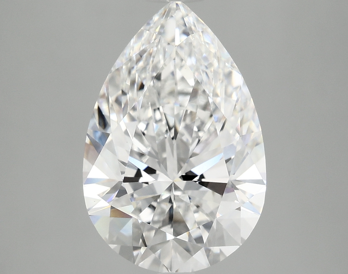 4.08ct Pear Cut Lab-Grown Diamond, D Color, VVS2 Clarity