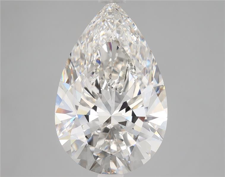 4.33ct Pear Cut Lab Diamond, G Color, VVS2 Clarity, 14.39mm ID
