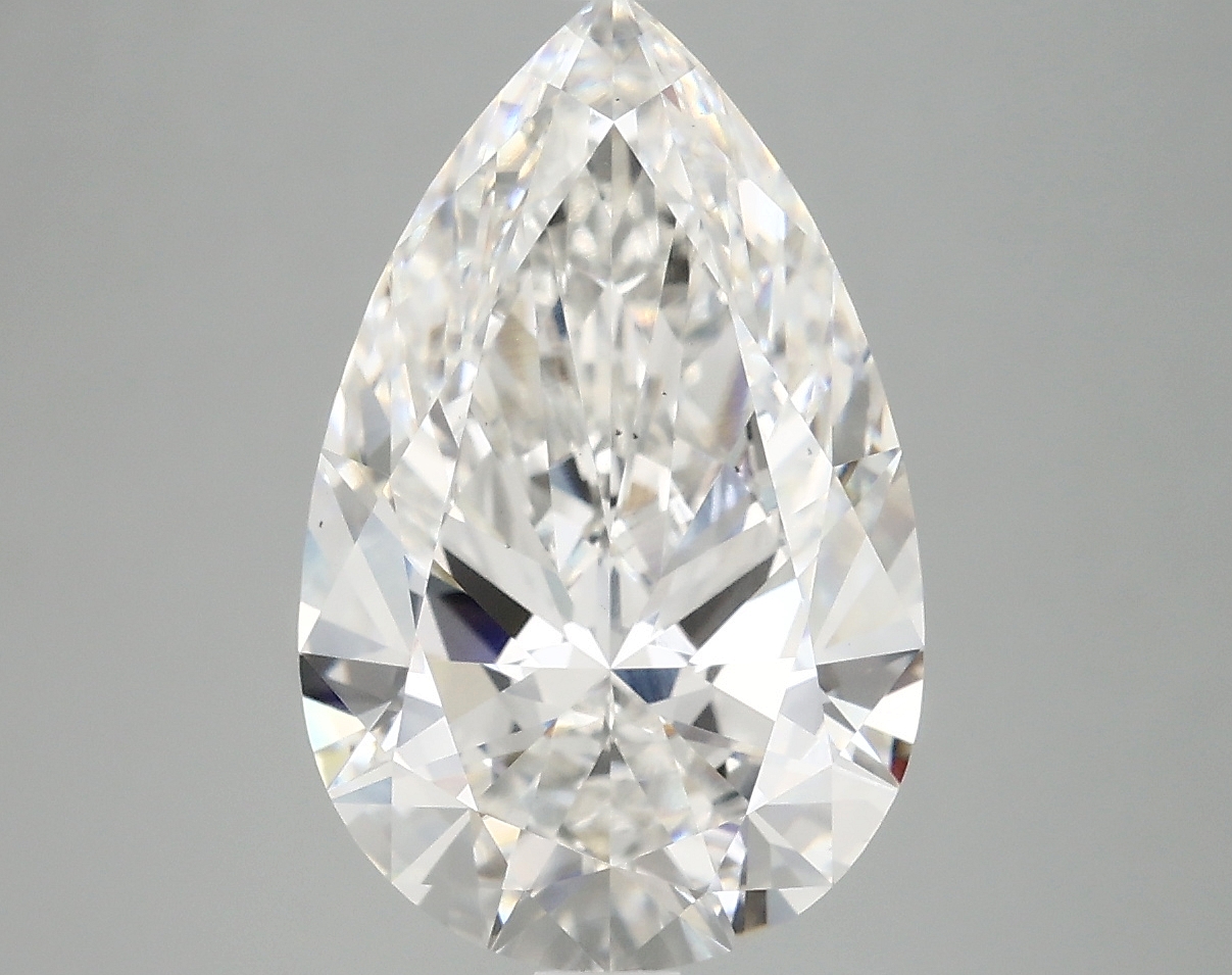 4.48ct Pear Cut Lab Grown Diamond, E Color, VS2 Clarity