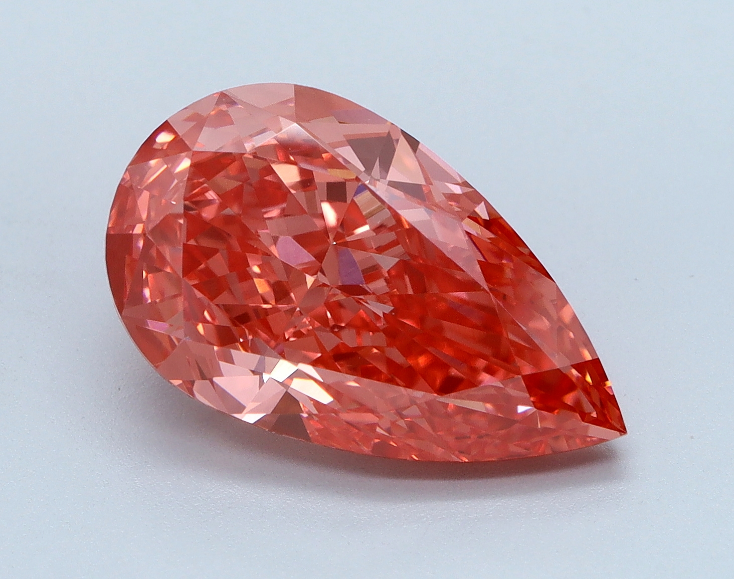 4.48ct Pear lab-grown diamond