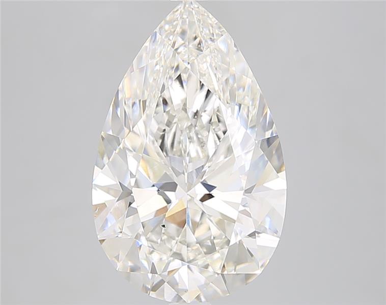 4.77ct Pear Cut Lab Diamond, G Color, VS2 Clarity, 14.70mm x 9.27mm x 5.87mm