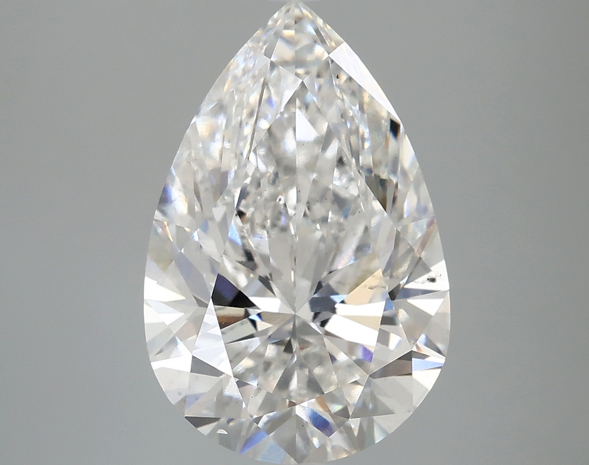 4.83ct Pear Cut Lab Grown Diamond, E Color, VS2 Clarity