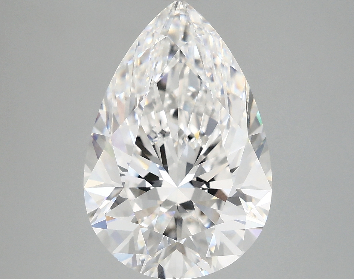 4.88ct Pear Cut Lab-Grown Diamond, D/VS2, 14.33mm ID