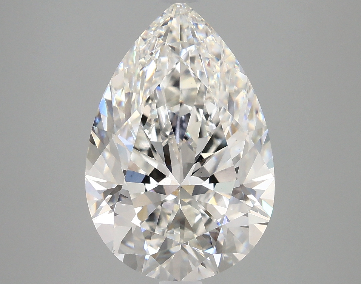 4.94ct Pear Cut Lab-Grown Diamond, F/VVS2, 14.19mm ID