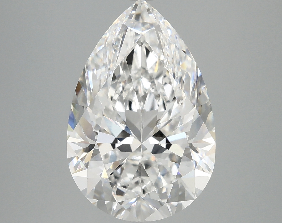 5.04ct Pear Cut Lab-Grown Diamond, D Color, VVS2 Clarity, 14.26mm ID