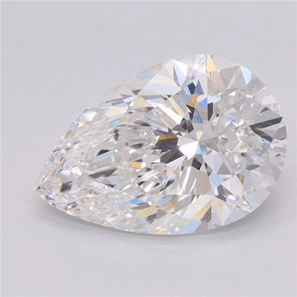 5.04ct Pear Cut Lab-Grown Diamond, F/VS2, 14.94mm ID