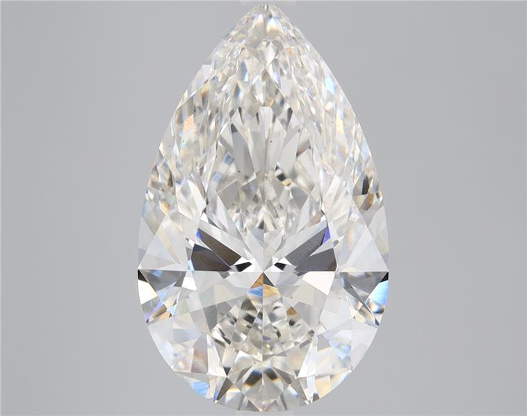 Lab-grown 5.04ct Pear H/VS1 diamond, 15.59mm ID