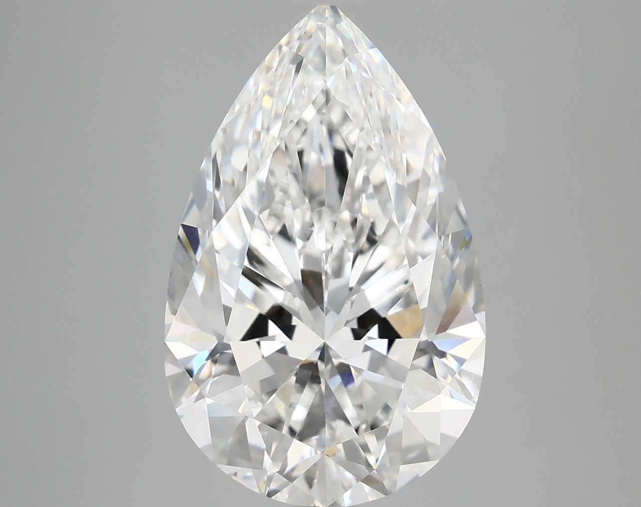 Lab-grown 5.07ct Pear Diamond, D/VS1, 14.85mm