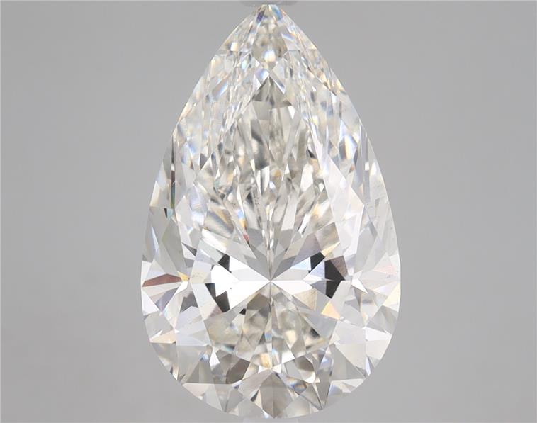 Lab-grown 5.21ct Pear cut diamond, G/VS2, 15.18mm ID
