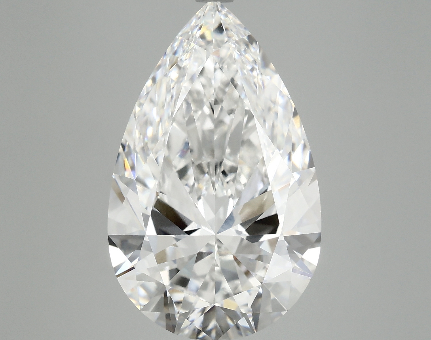 7.2ct lab-grown pear diamond, D/VVS2, 17.59mm ID